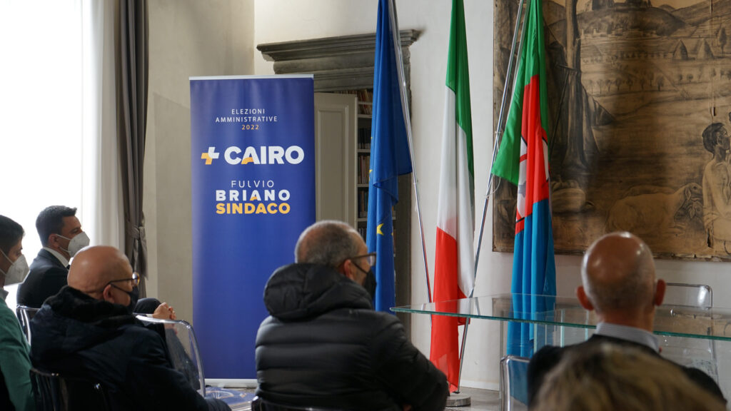 Lista +Cairo Fulvio Briano Candidato Sindaco - Elezioni Amministrative 2022 - Cairo Montenotte - Conferenza Stampa